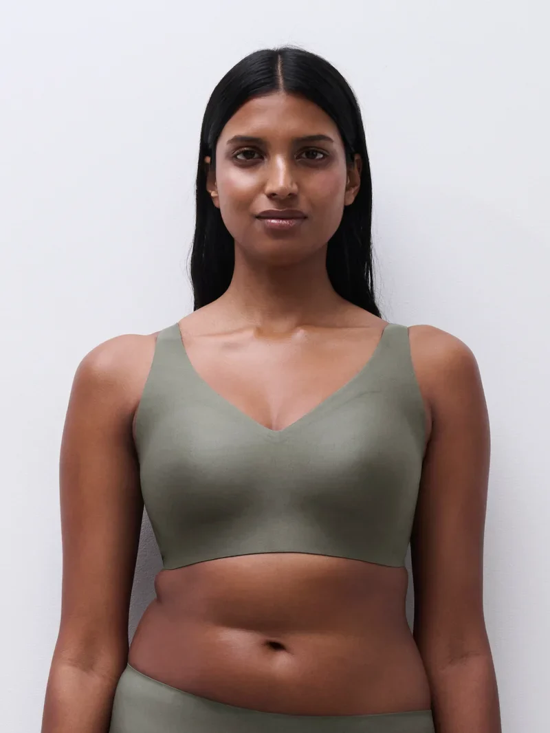 Chantelle - Softstretch Power Plunge Bügelloser BH Vert Argile