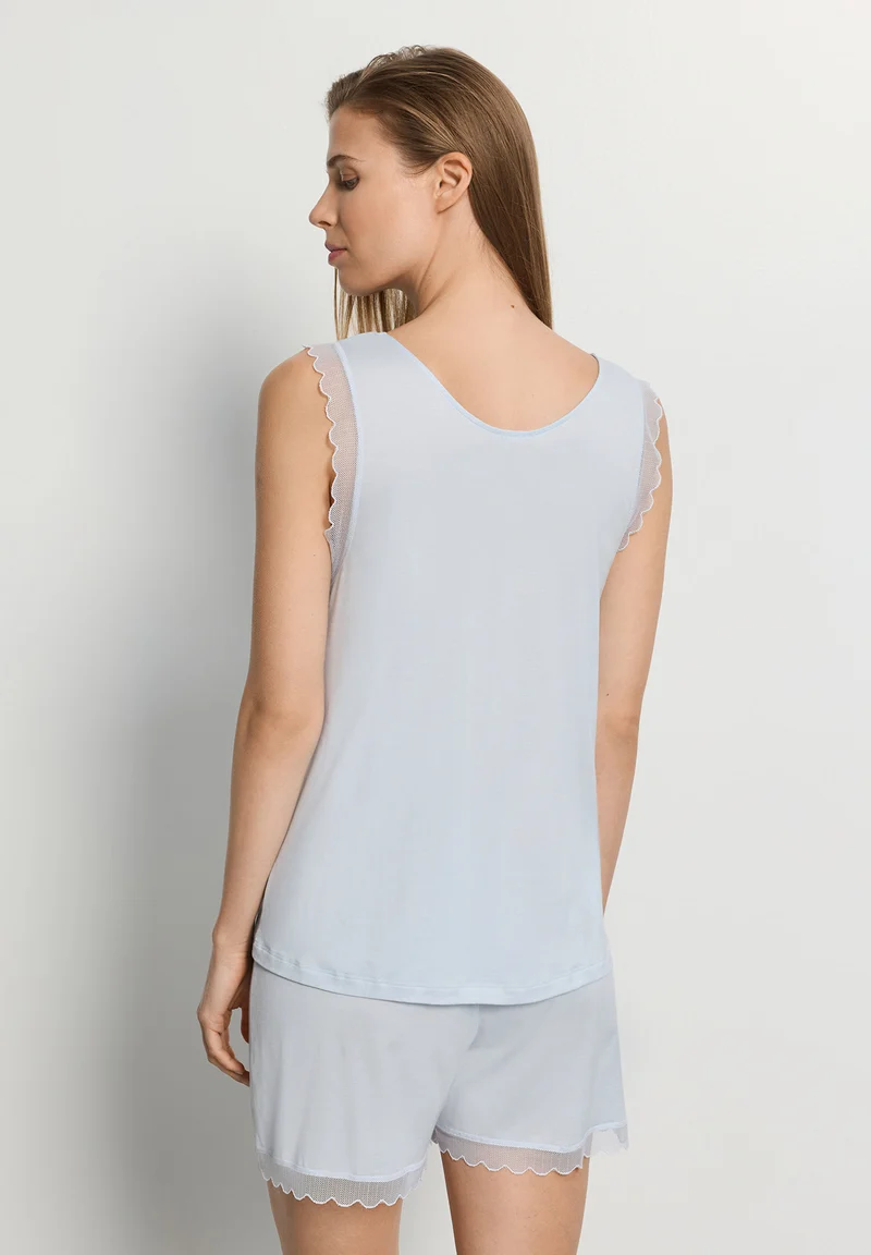 Inaya Sleeveless Short Pyjama | watery blue 074738-072244