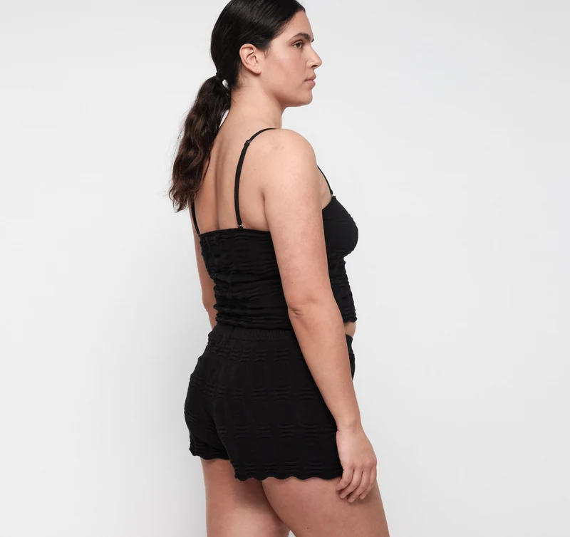 Soft Knit Textured Shorts