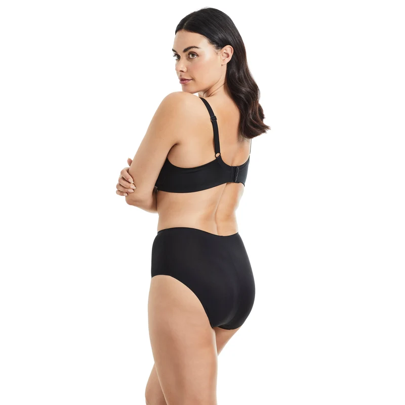 Naomi & Nicole Shapewear - Laser Cut Hipster Schwarz