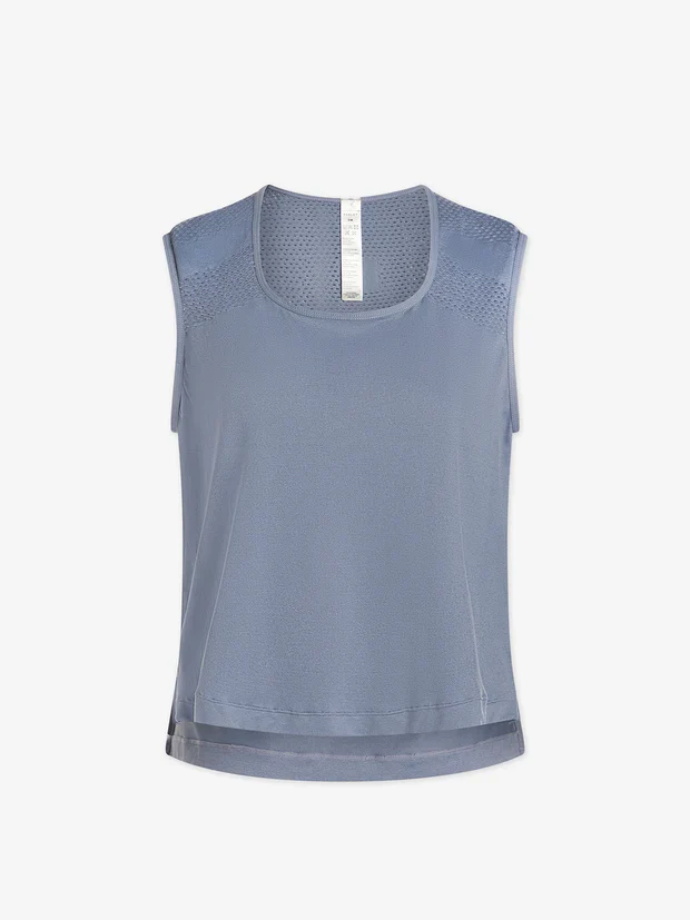 Nova Seamless Crop Tank Blue