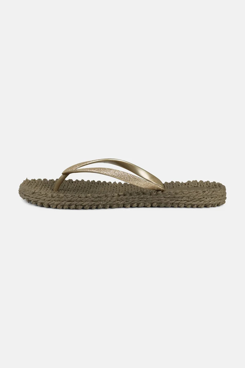 Flip Flops with Glitter Cub Brown