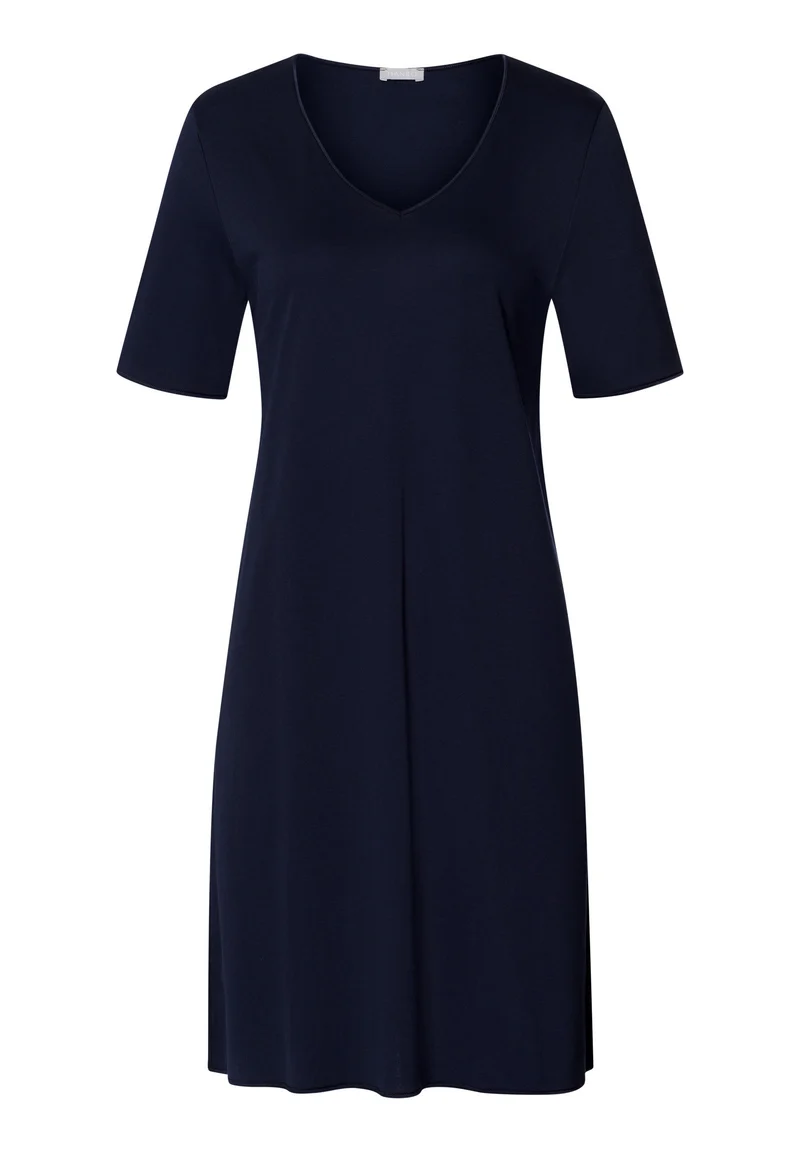 Cotton Silk S/SLV Nightdress 90cm | deep navy 074814-071610