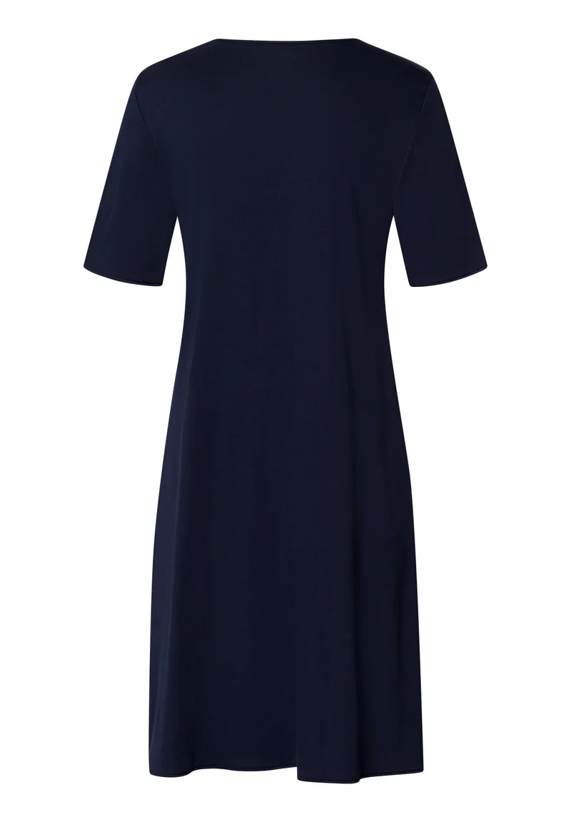Cotton Silk S/SLV Nightdress 90cm | deep navy 074814-071610