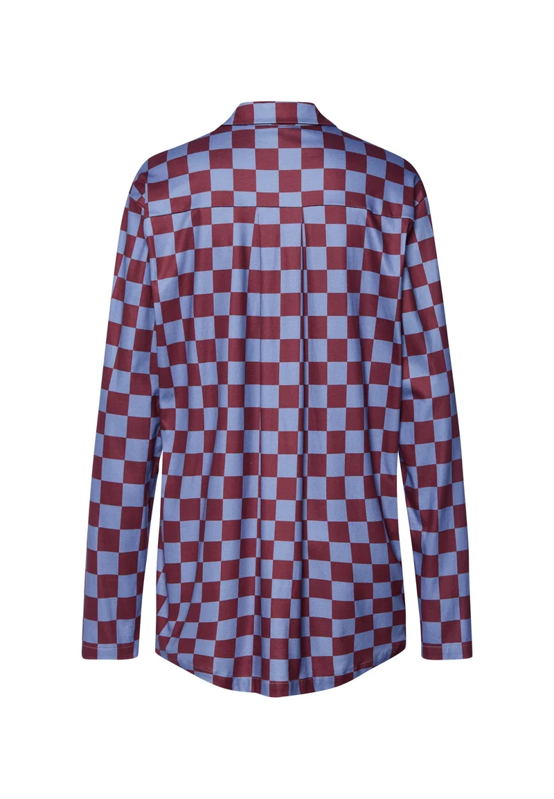 Arthur Arbesser X Hanro L/SLV Shirt | chess print 076347-073068