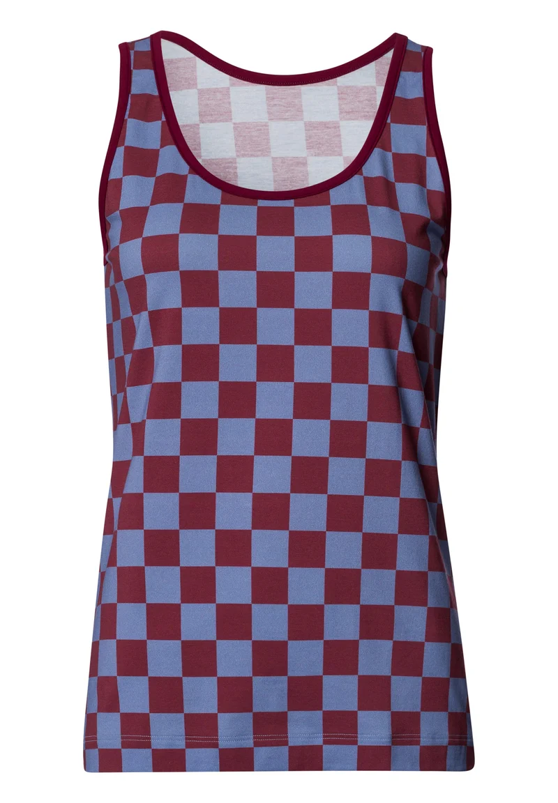 Arthur Arbesser X Hanro Tank Top | chess print 076342-073068