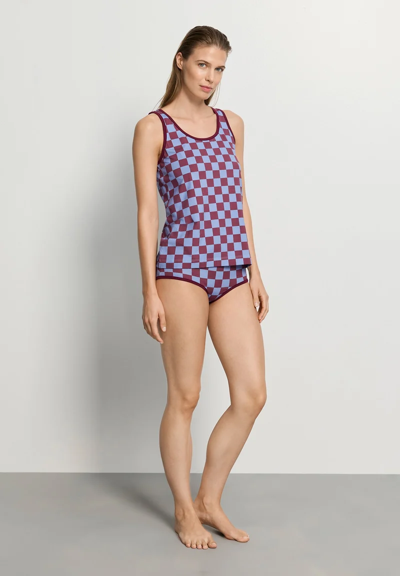 Arthur Arbesser X Hanro Tank Top | chess print 076342-073068