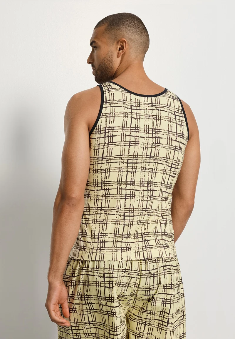 Arthur Arbesser X Hanro Tank Top | tartan print 076342-073069
