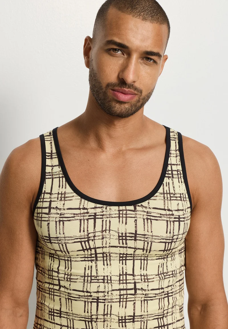 Arthur Arbesser X Hanro Tank Top | tartan print 076342-073069