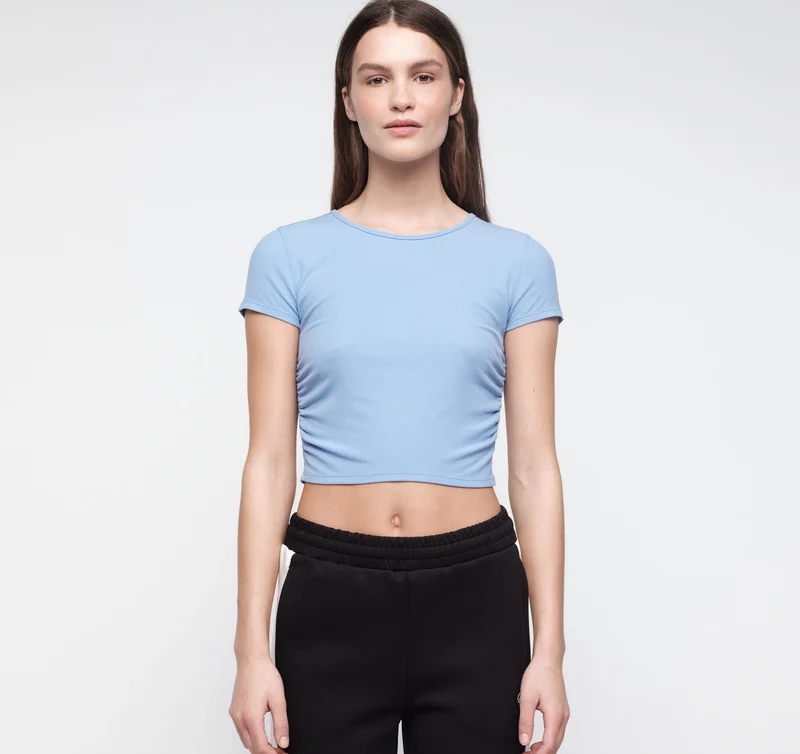 Active Rib Ruched Tee