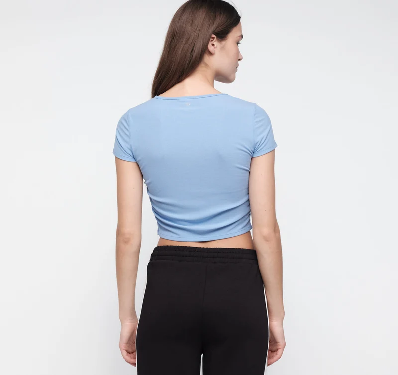Active Rib Ruched Tee
