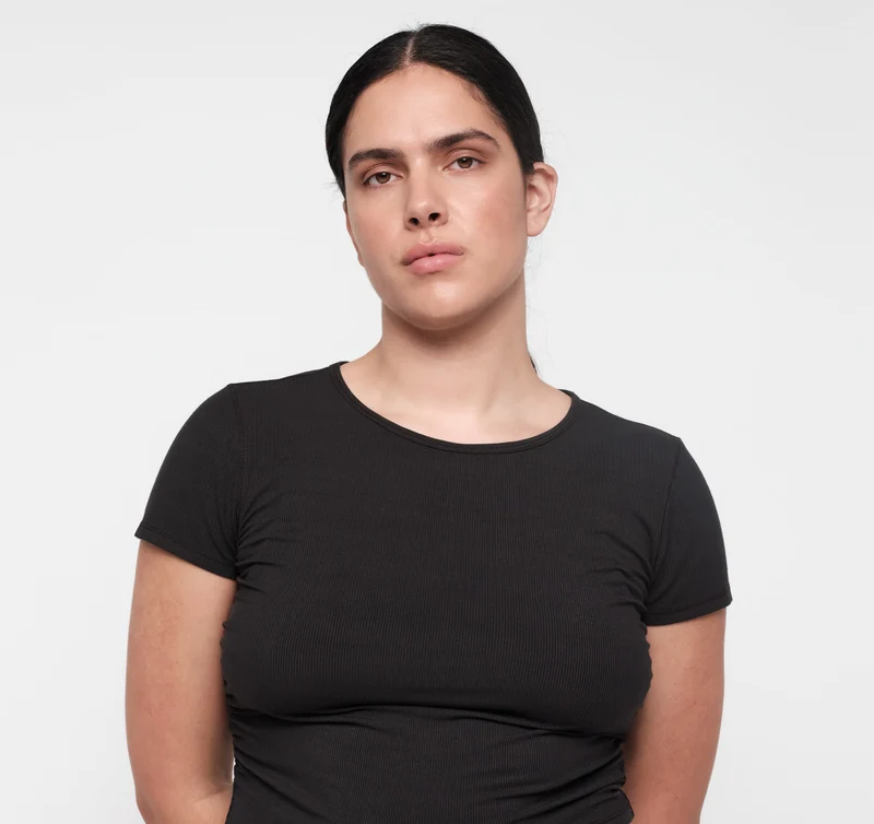 Active Rib Ruched Tee
