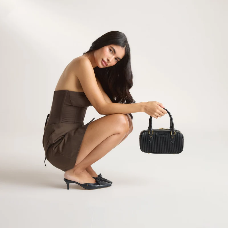 Annabelle Kitten Heels - Black