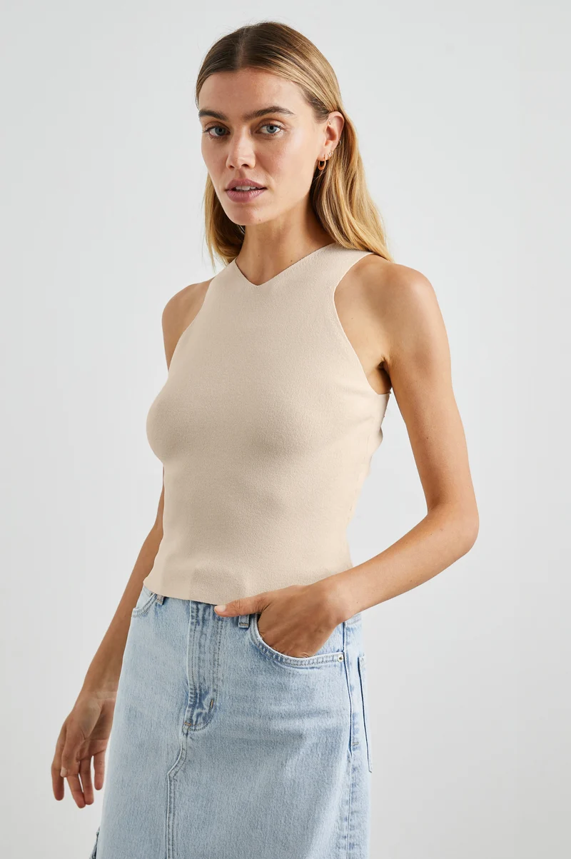 Ally Ivory Vest Top