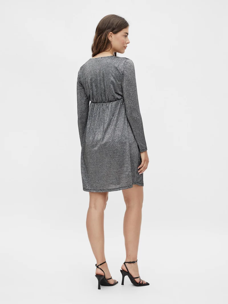 Mamalicious Glitzerkleid für Umstandsmode und Stillzeit