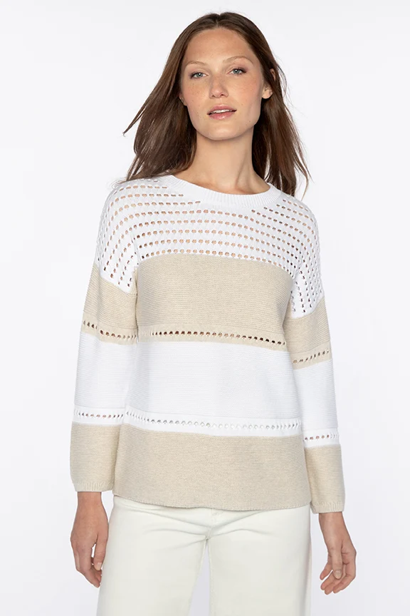 Textured Stripe Pullover