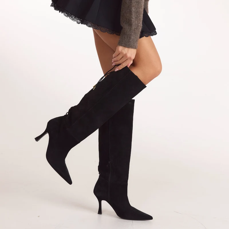 Electra Knee-High Boots - Black