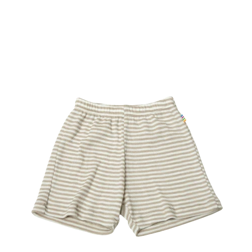 Joha Shorts aus Wolle und Seide - Grau / gestreift