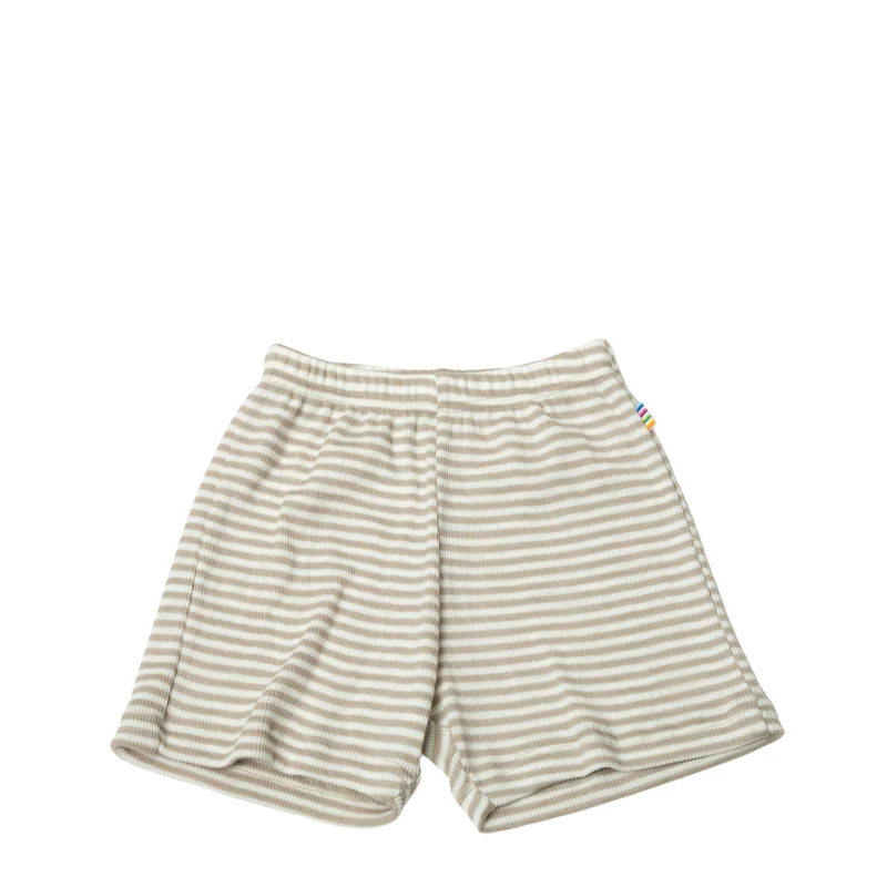Joha Shorts aus Wolle und Seide - Grau / gestreift