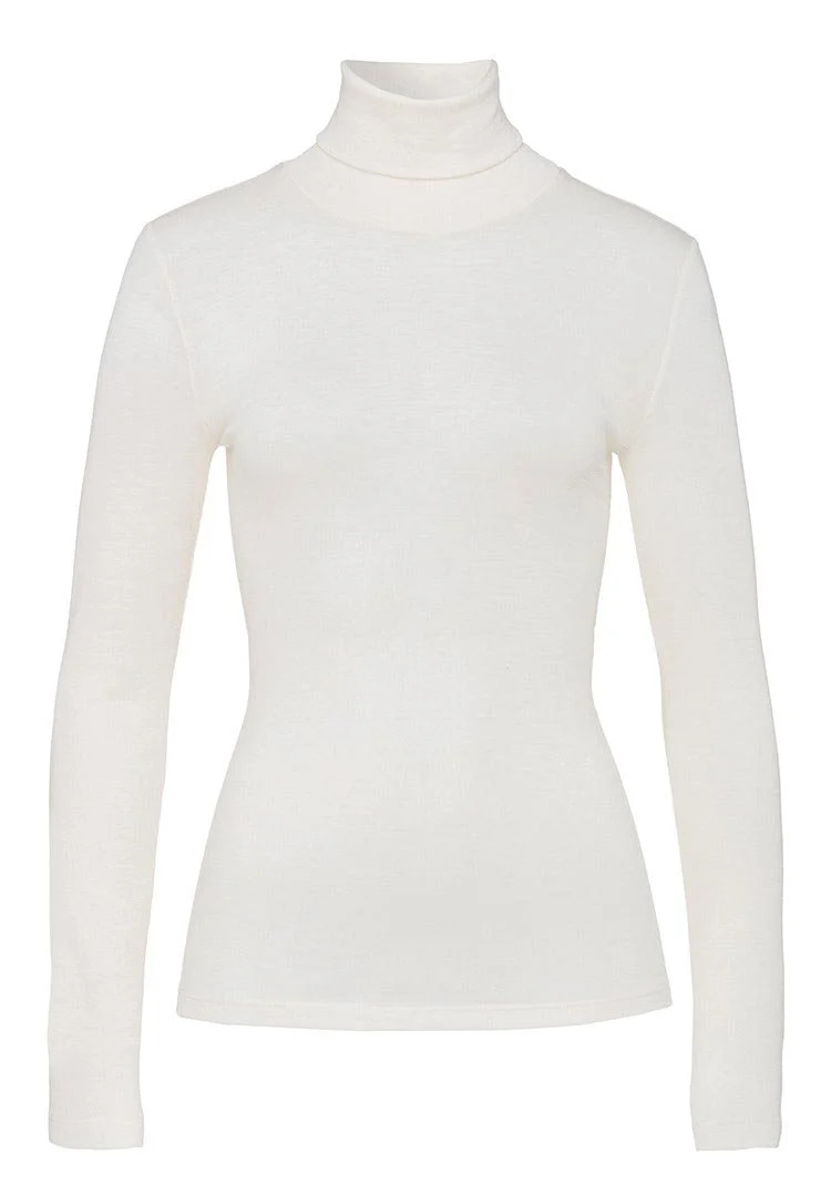 Woolen Silk Turtle-Neck Shirt | cygne 071423-070795
