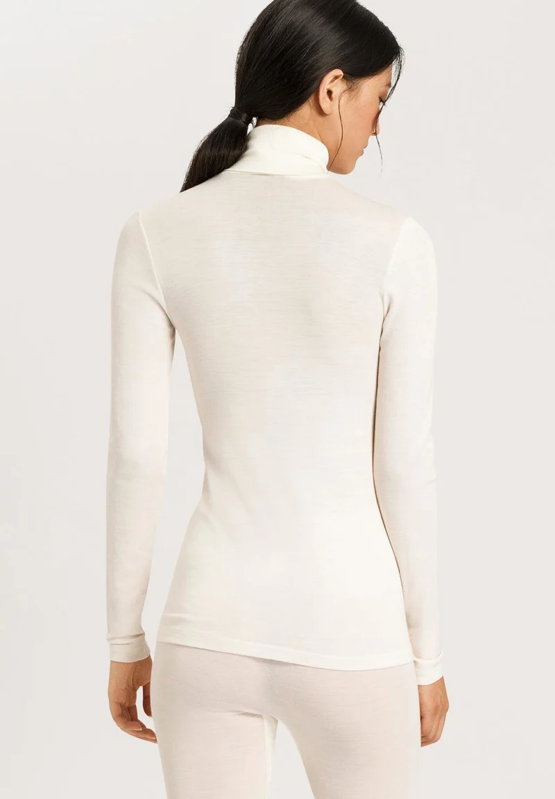 Woolen Silk Turtle-Neck Shirt | cygne 071423-070795