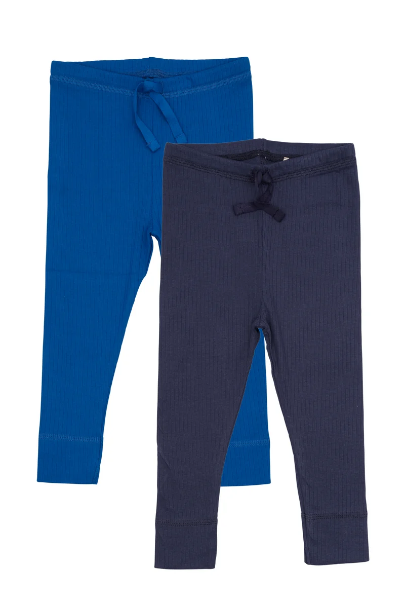 Copenhagen Colors Leggings im 2er-Pack – Blau/Marineblau