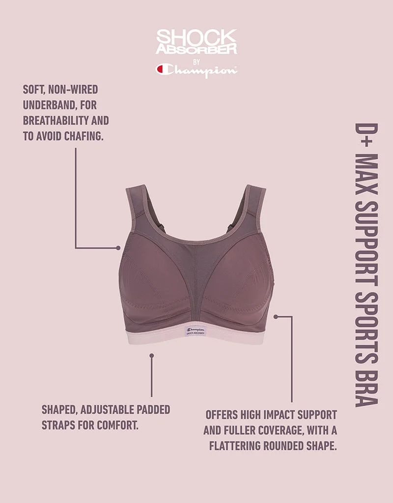 Shock Absorber D+ Classic Support Sports Bra Arctic Dusk Grey