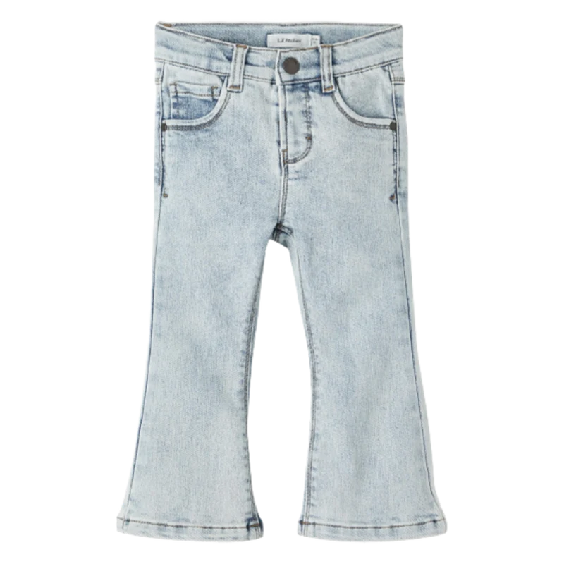 Lil' Atelier Jeans – Bootcut-Passform – Hellblauer Denim