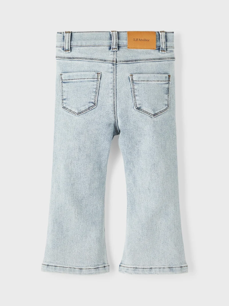 Lil' Atelier Jeans – Bootcut-Passform – Hellblauer Denim