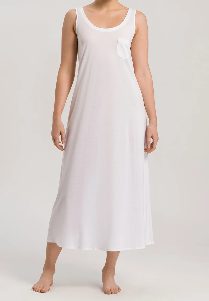 Cotton Deluxe Sleeveless Nightdress 130cm | white 077951-070101