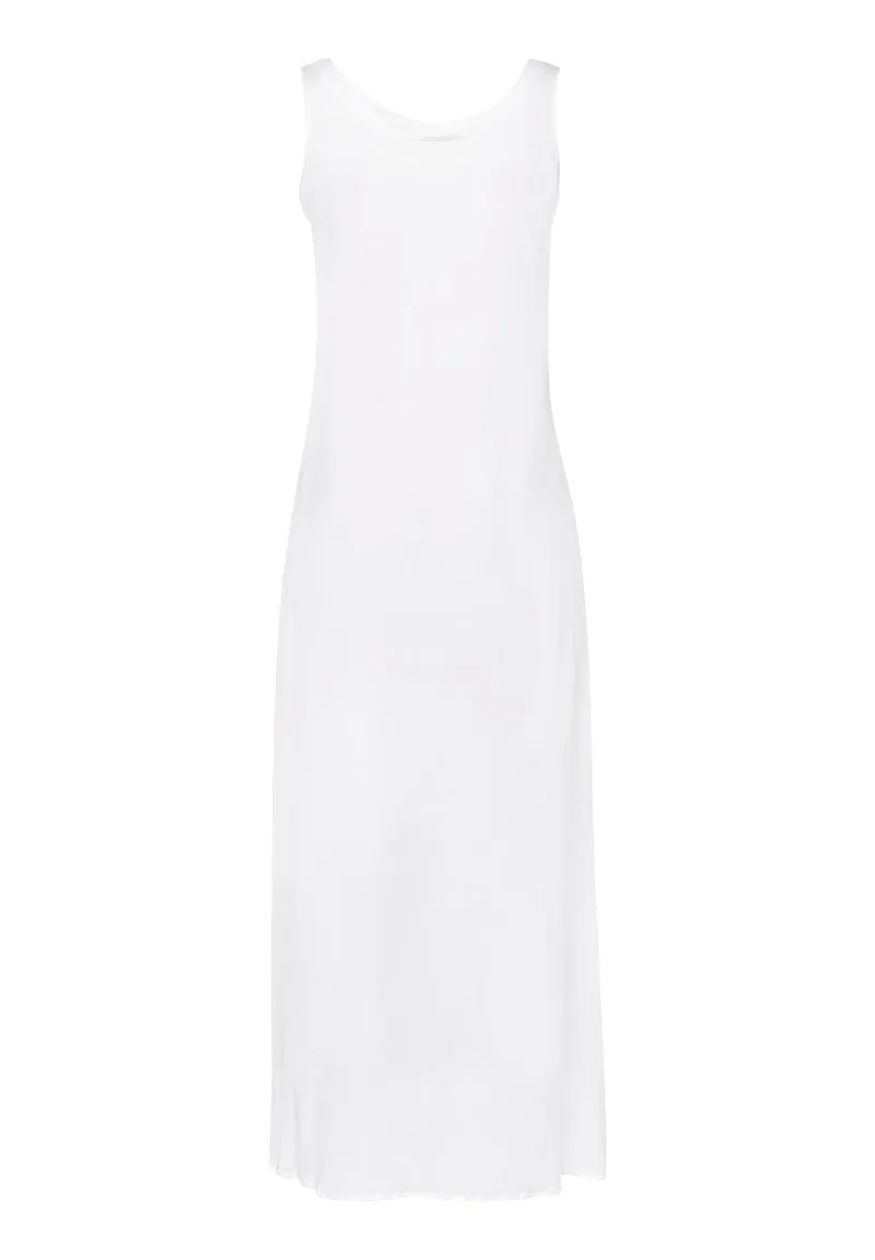 Cotton Deluxe Sleeveless Nightdress 130cm | white 077951-070101