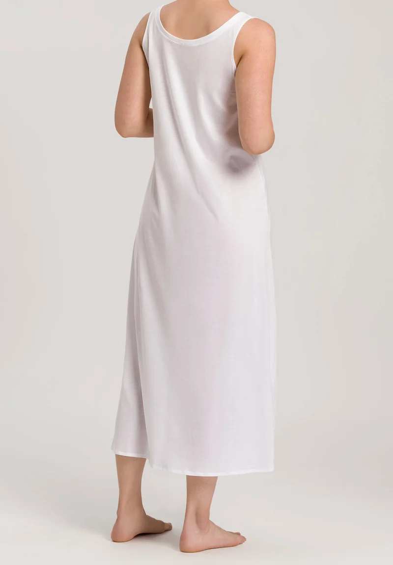 Cotton Deluxe Sleeveless Nightdress 130cm | white 077951-070101