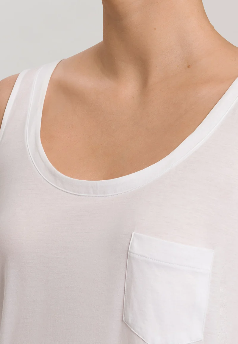 Cotton Deluxe Sleeveless Nightdress 130cm | white 077951-070101