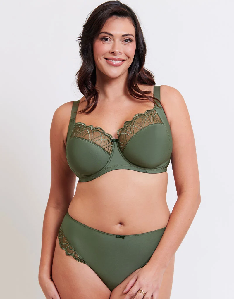 Flirtelle Emilie Deco Classic Brief Dusky Green