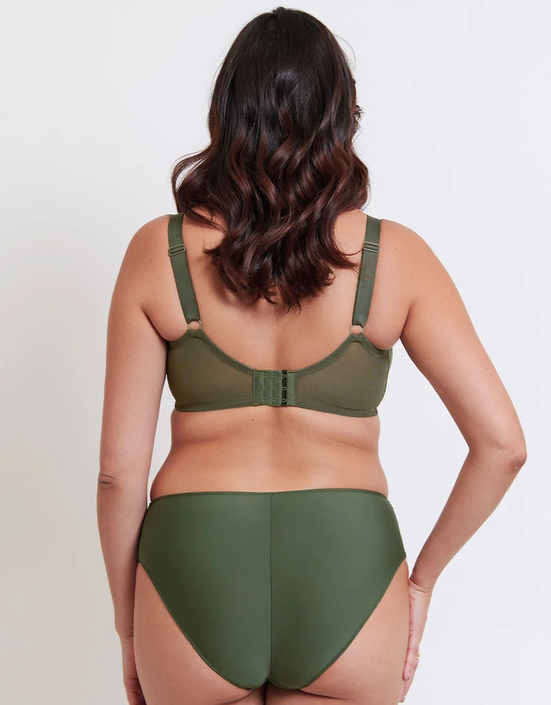 Flirtelle Emilie Deco Classic Brief Dusky Green