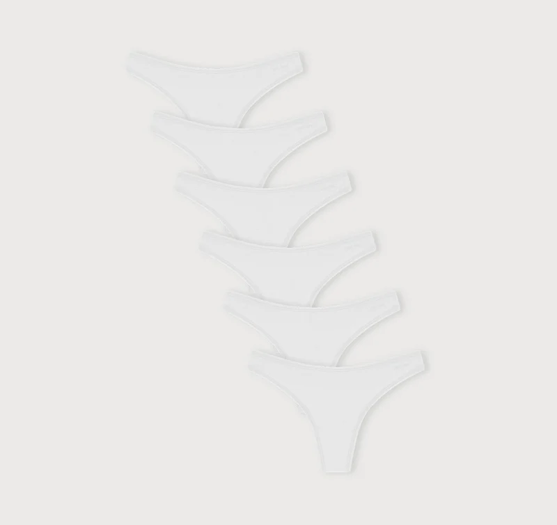 Core Rib Thong 6-Pack