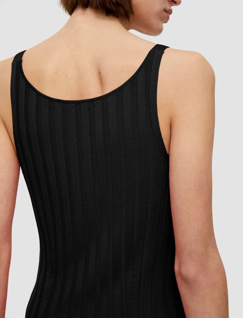 Satiny Black Tank