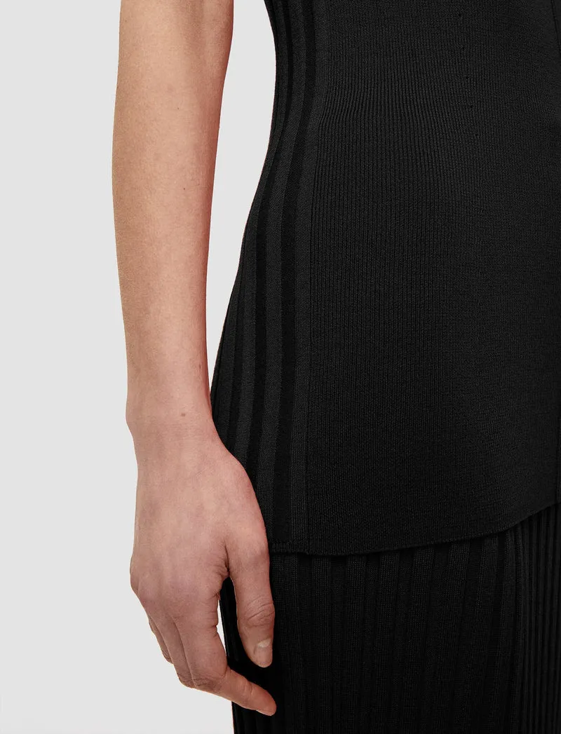 Satiny Black Tank
