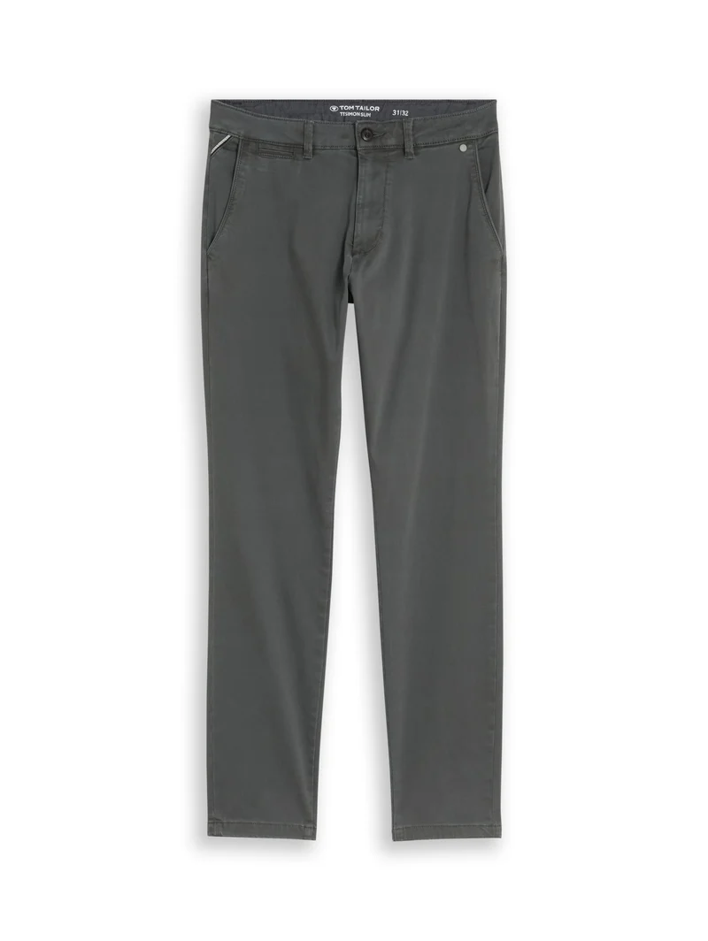 TTSIMON SLIM Chino Hose im Washed-Look
