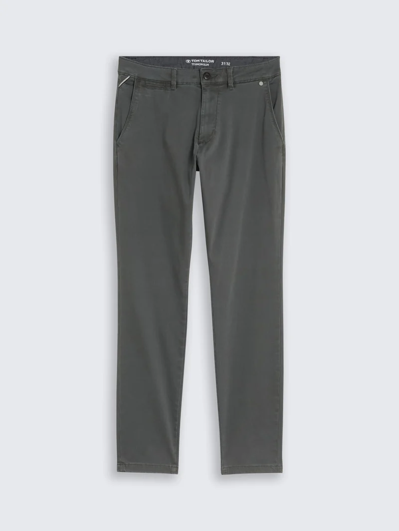 TTSIMON SLIM Chino Hose im Washed-Look