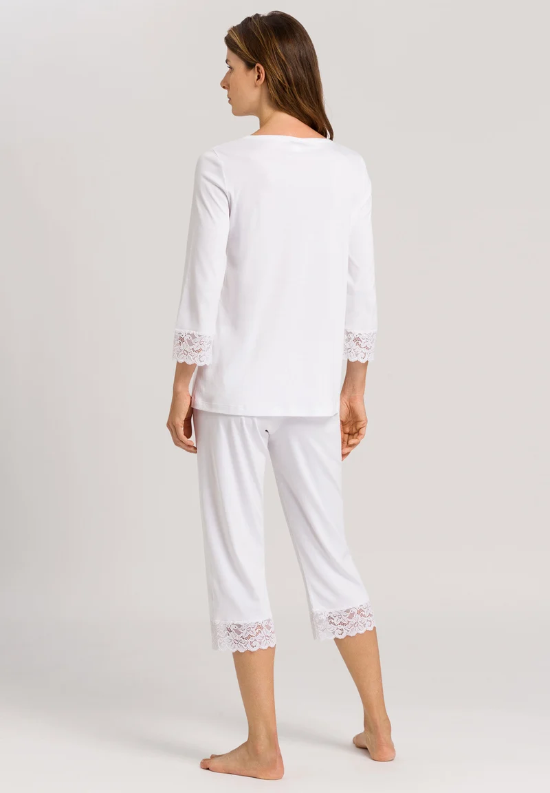 Moments NW 3/4 SLV Pajama | white 077928-070101