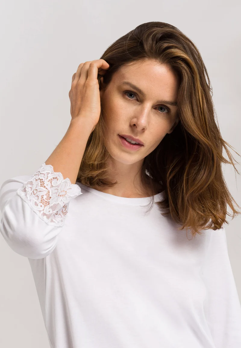 Moments NW 3/4 SLV Pajama | white 077928-070101
