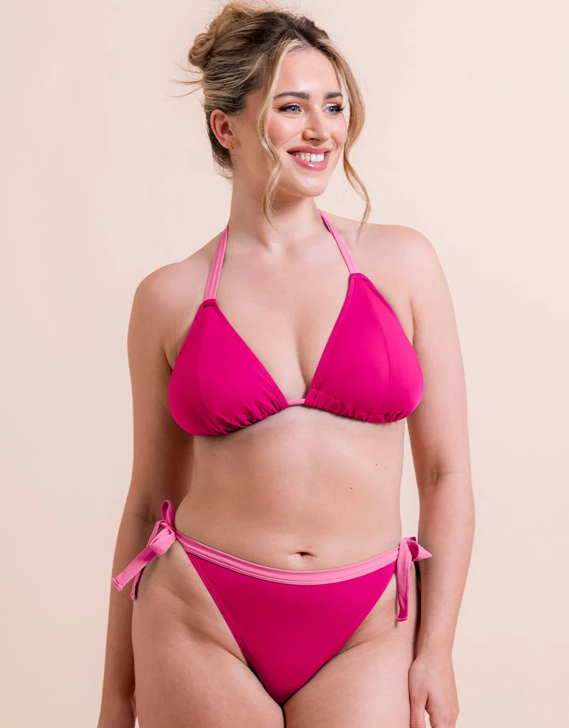 Curvy Kate Ibiza String Bikini Top Pink