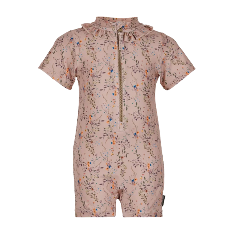 Mikk-line Badeanzug - Blumen - Nougat