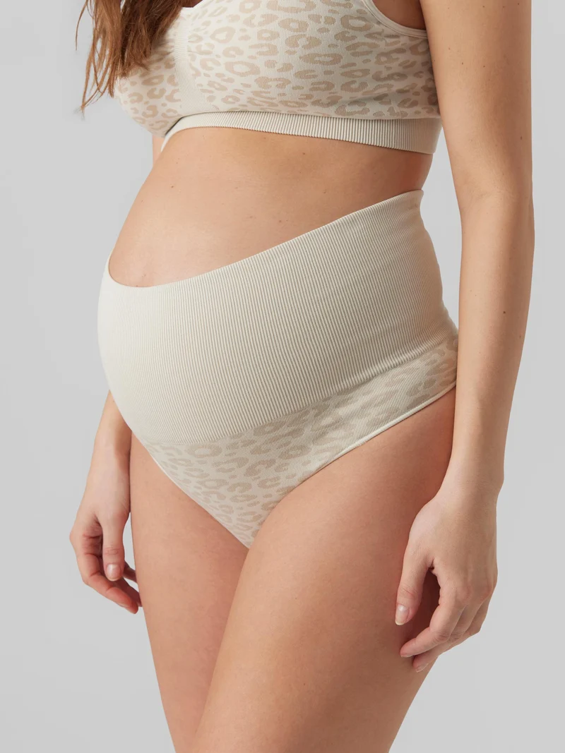 Mamalicious nahtlose Umstands-Tangas, 2er-Pack – Schneeweiß Leo