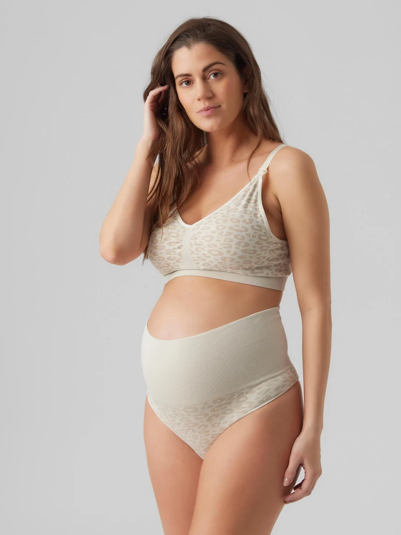 Mamalicious nahtlose Umstands-Tangas, 2er-Pack – Schneeweiß Leo