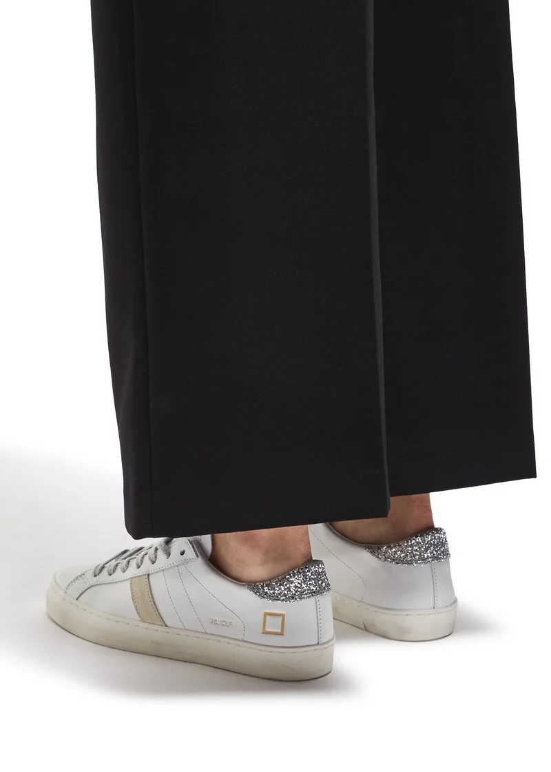 Hill Low Calf White Silver Trainer