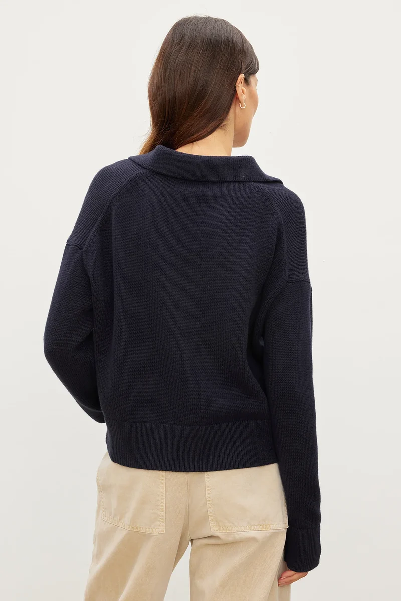 Lucie Navy Jumper