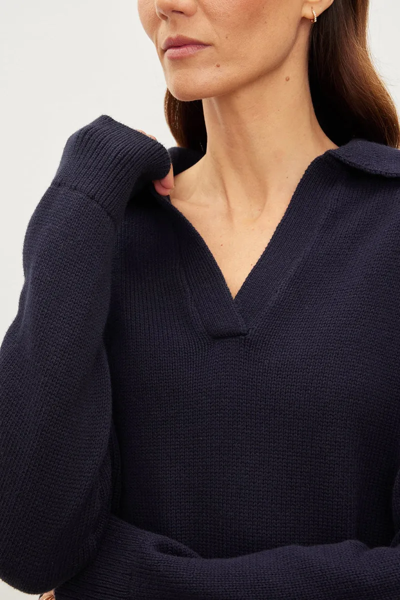 Lucie Navy Jumper