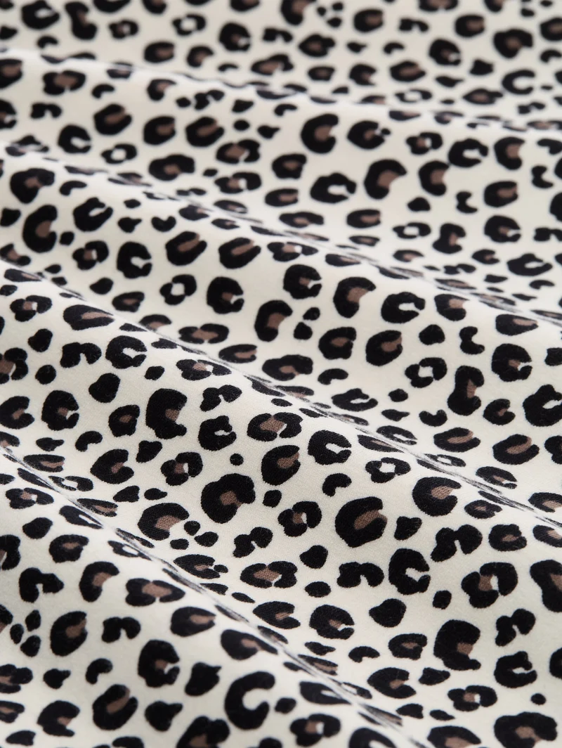 Loose Fit Sweatshirt mit Leo-Print